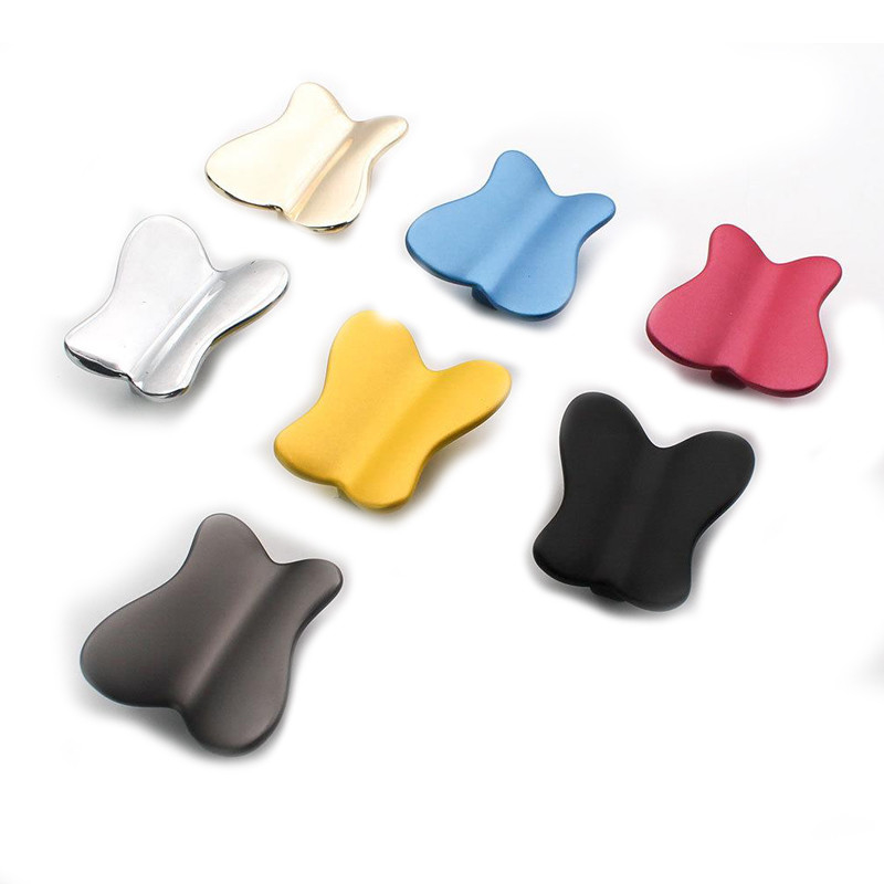 les enfants colorés de papillon de 52mm conçoivent la poignée en alliage de zinc pour la pièce d'enfants