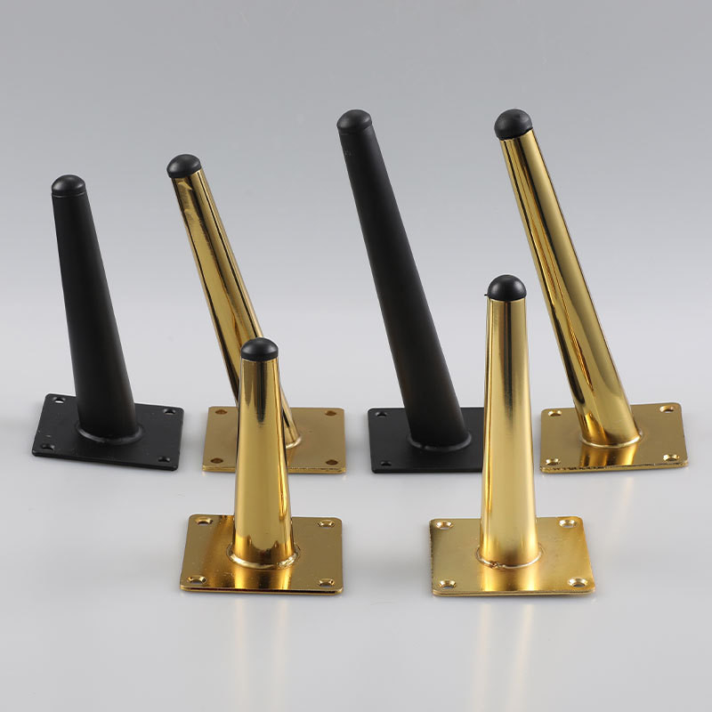 le métal T matériel de 18cm a formé des pieds Chrome Sofa Bed Legs de Cabinet faisant le coin