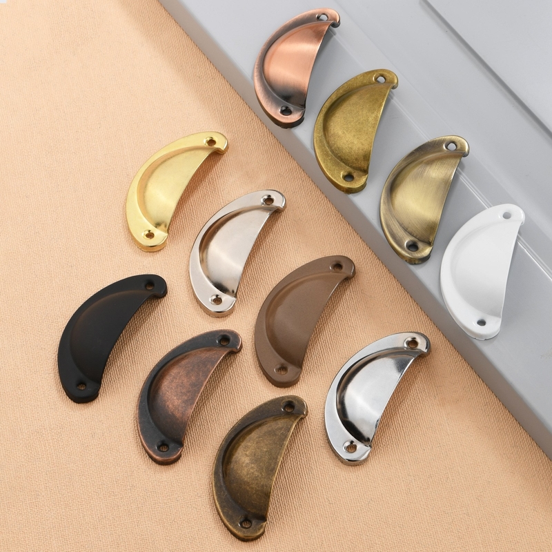 Métaux de cuisine tiroir armoire poignée de porte Shellantique Brass porte armoire boutons RCW-26986