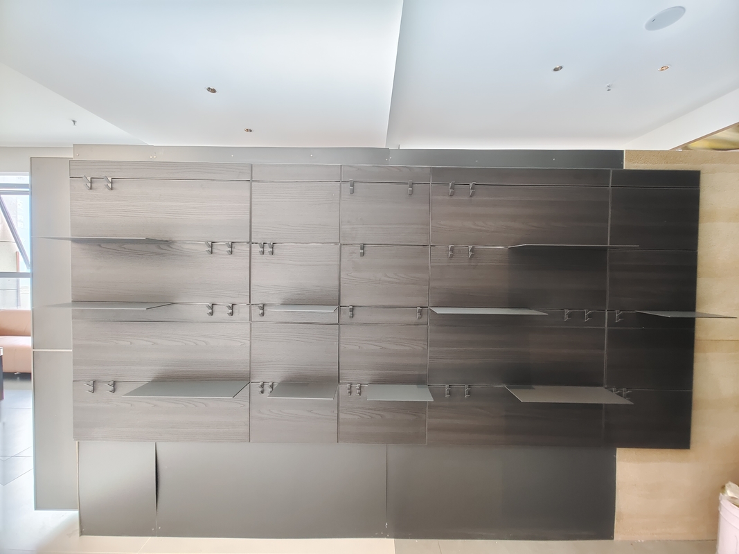 Étagère en bois pour le salon Étagère en aluminium pour la décoration de la maison