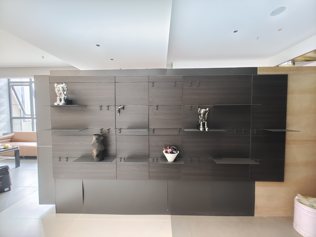 Étagère en bois pour le salon Étagère en aluminium pour la décoration de la maison