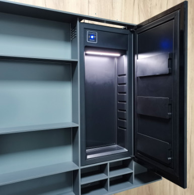 Armoire de miroir de beauté intelligente avec réfrigérateur Toutes les lumières LED en aluminium toucher ouvrir les lumières de débrouillard