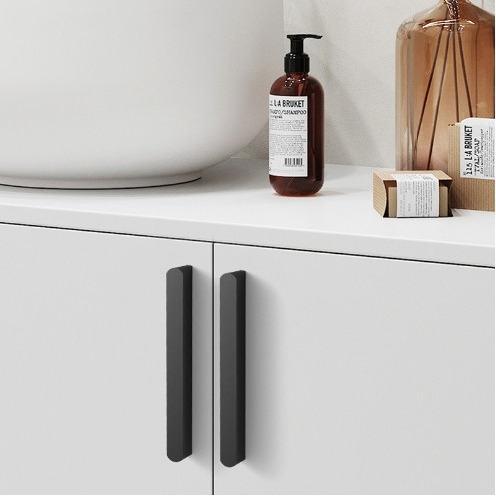 Porte de l'armoire, tiroir de l'armoire, poignée T, poignée moderne en alliage d'aluminium simple, poignée de porte de garde-robe scandinave allongée.