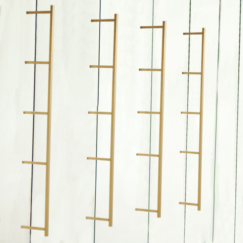 GV étagère 820mm de mur de cadre en métal d'aluminium d'or de 3 couches pour le décor à la maison