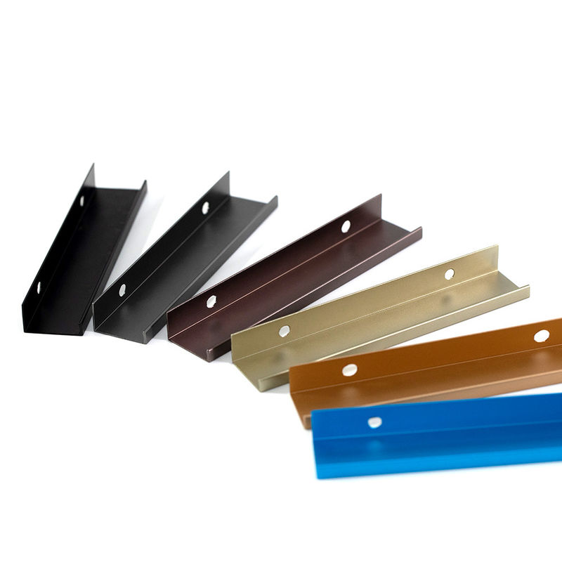 la porte en aluminium de Cabinet de couleur de 200mm RAL tire avec la vis anodisée
