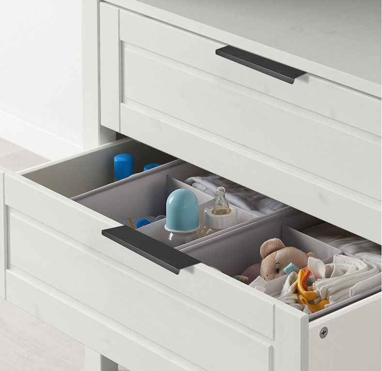 la porte en aluminium de Cabinet de couleur de 200mm RAL tire avec la vis anodisée