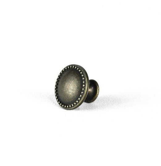 boutons en bronze ronds en alliage de zinc de Cabinet de cru de 25mm