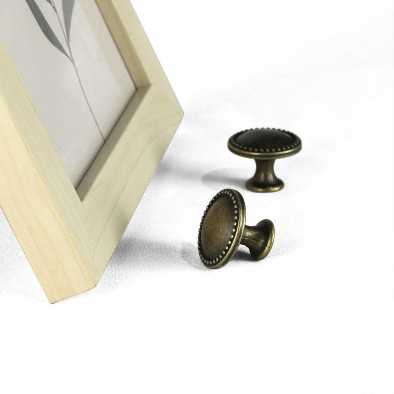 boutons en bronze ronds en alliage de zinc de Cabinet de cru de 25mm