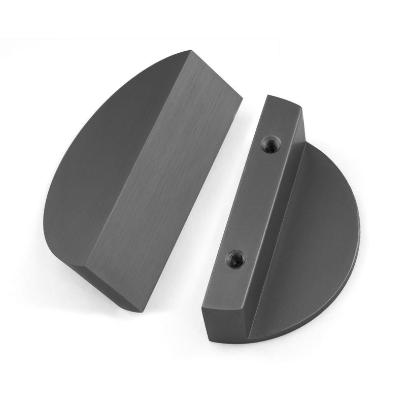 le tiroir moderne de demi-lune de couleur de laiton d'or de 120mm tire les poignées en aluminium de Cabinet avec des vis