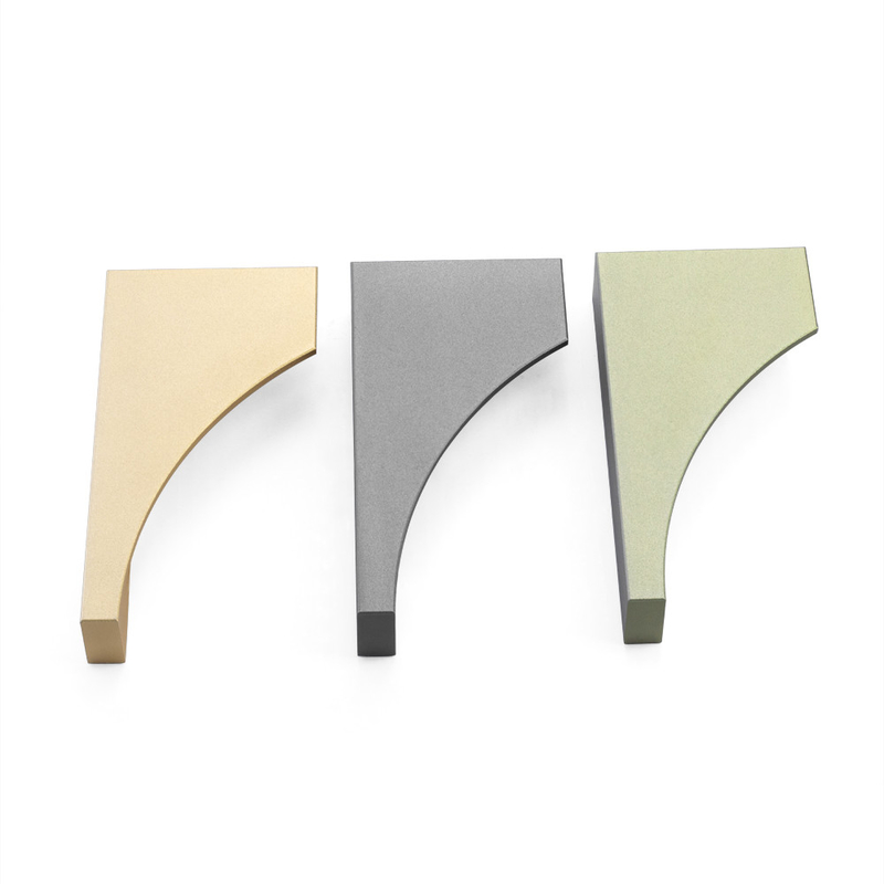 poignées de porte en aluminium en laiton de Cabinet de couleur de la combinaison 3 de 120mm