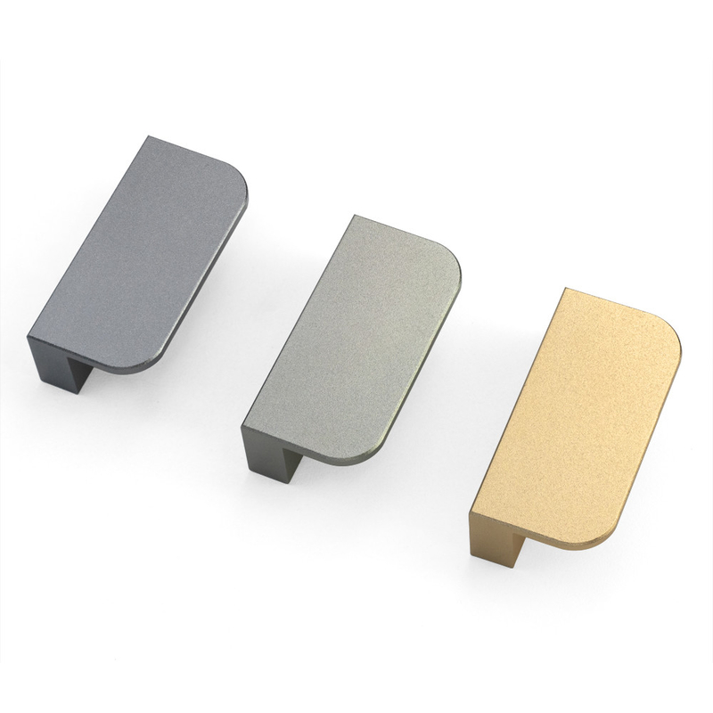 La porte adaptée aux besoins du client de Cabinet d'alliage d'aluminium manipule 60mm colorés pour le matériel à la maison