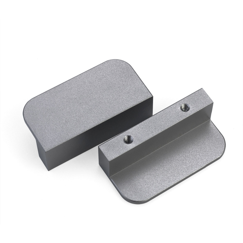 La porte adaptée aux besoins du client de Cabinet d'alliage d'aluminium manipule 60mm colorés pour le matériel à la maison