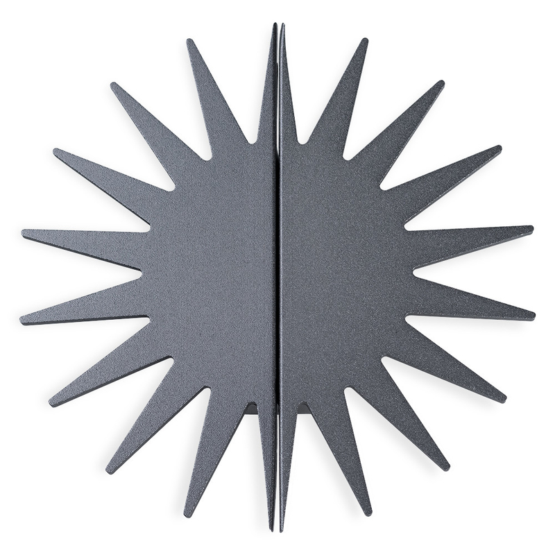 Sun d'or a formé les poignées de porte décoratives en aluminium de garde-robe de nouveauté des boutons 4.72inches de Cabinet