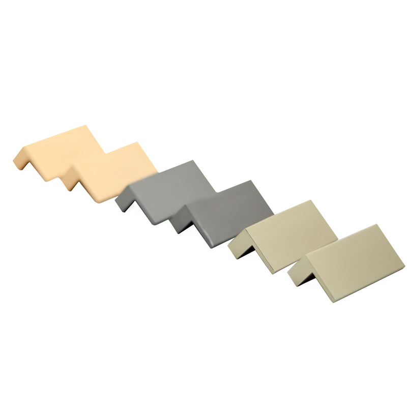 Le bouton L type buffet en aluminium en bronze rectangulaire de poignée de tiroir tire