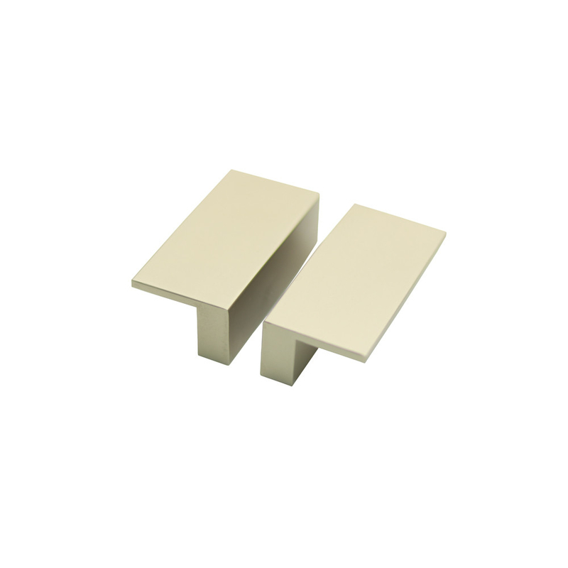 Le bouton L type buffet en aluminium en bronze rectangulaire de poignée de tiroir tire