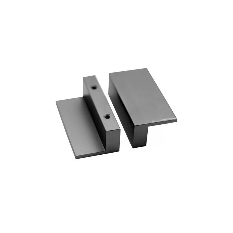 Le bouton L type buffet en aluminium en bronze rectangulaire de poignée de tiroir tire