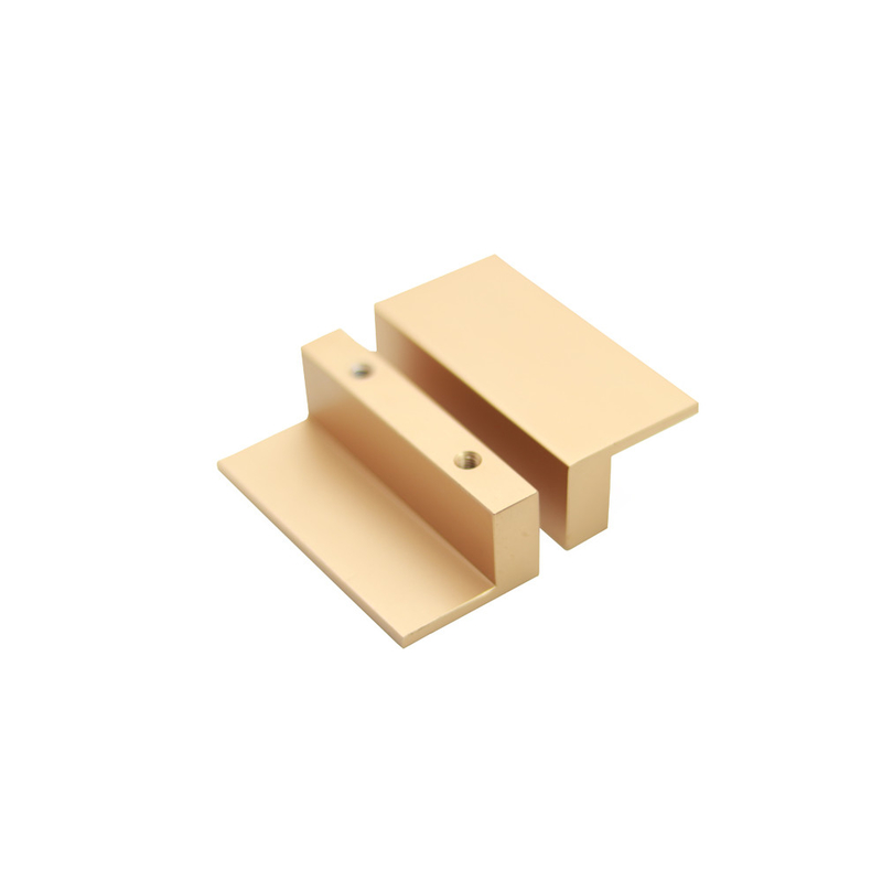 Le bouton L type buffet en aluminium en bronze rectangulaire de poignée de tiroir tire